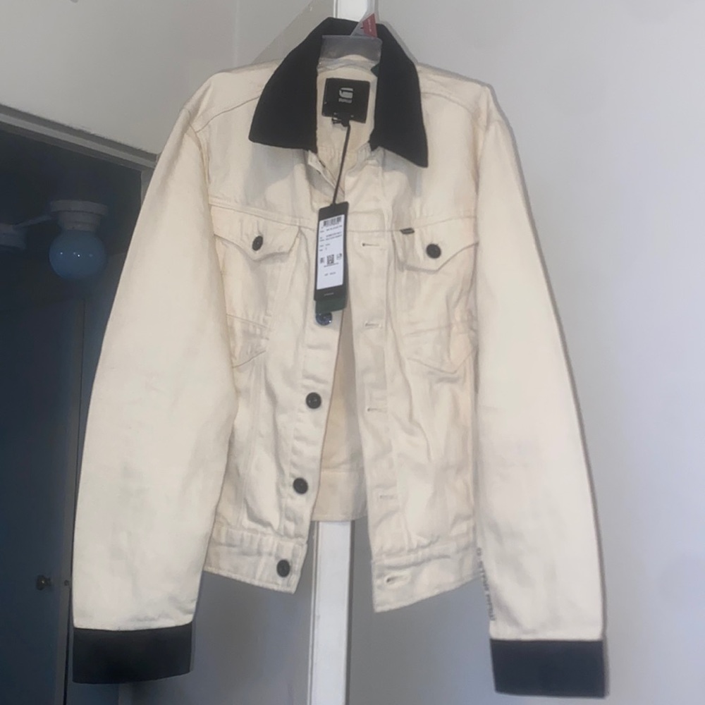 BRAND NEW G STAR RAW CREAM DENIM JACKET